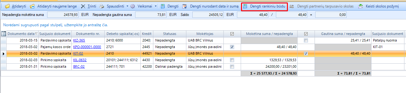Prekybos gautinų sumų diskontavimo sistema